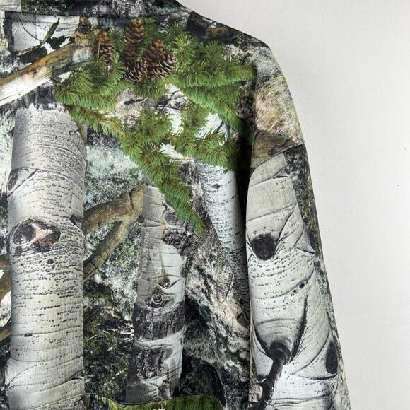 Vintage Mossy Oak Full Zip Fleece Men’s XL Hunting Camo - Picture 2 of 7